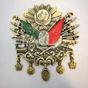 12x13cm No:2 Boş Plastik Kabartma Osmanlı Devlet Arması Osmanlı Armaları